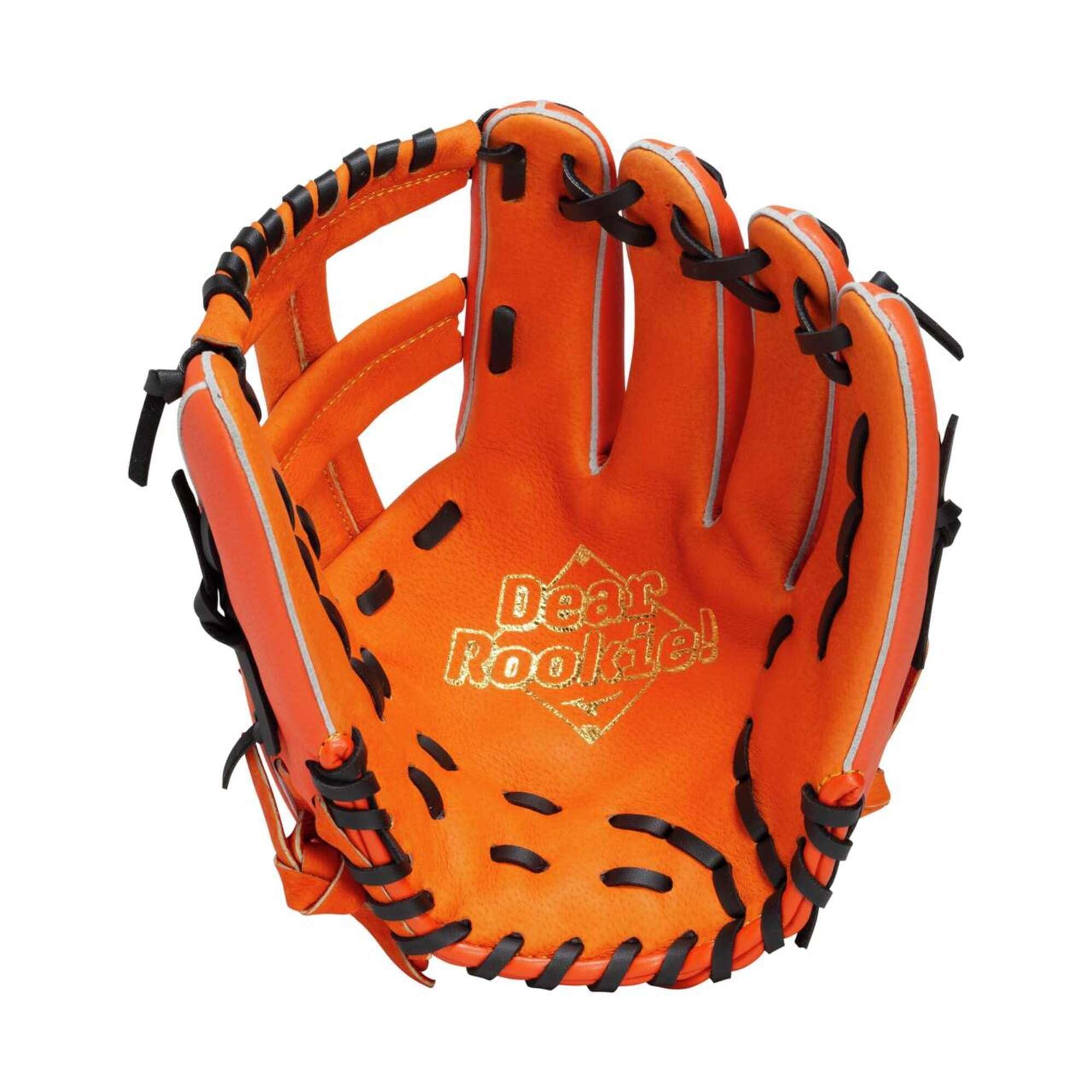 Mizuno DEAR ROOKIE Softball Glove 1AJGR00800 5109H Clear Orange x Black Mizuno Direct Store Exclusive (All-Around/Size 9) (Left-Handed Throw) -