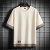 Fake Two Pieces T-shirt Men 8XL Plus Size Tops Tees Fashion Casual Summer Short Sleeve Tshirt Big Size 8XL