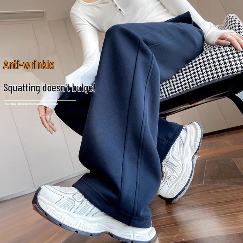 

Women s Spring/Autumn 2025 Fleece-Lined Casual Narrow-Leg Sweatpants S (85-100 jin)