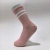 Womens Non-Slip Yoga Socks With Grip Dots Cotton-Polyester Blend Mid-Calf Length Seamless Knit Pilates Fitness