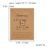 Rinhoo Fashion Sun Necklaces & Pendants Gold Color Alloy Pendant Necklace Wish Card Jewelry For Women Jewelry Birthday Gift