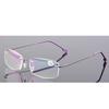 May Flower Women Men Rimless Reading Eyeglasses Blue Light Blocking Prescription Glasses Women Memory Titanium Designer