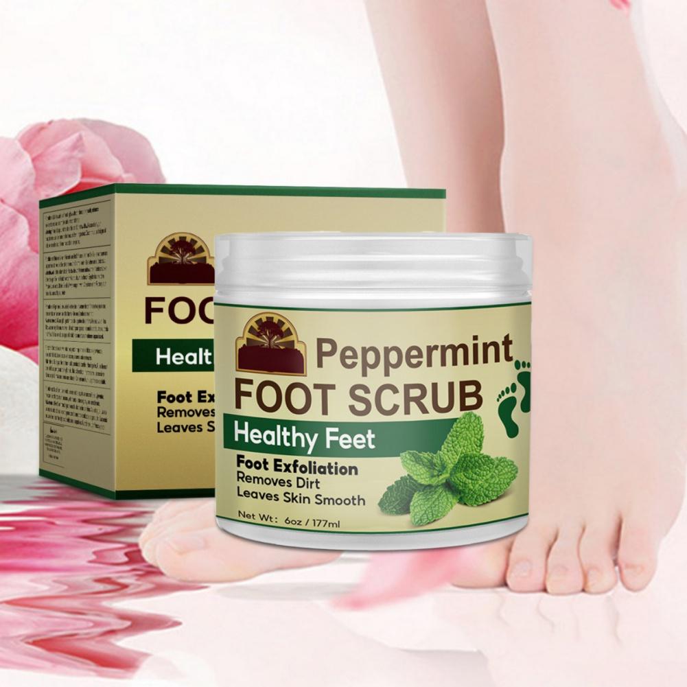 Gommage des pieds à la menthe poivrée Exfoliation des pieds Élimine la saleté Laisse la peau lisse