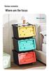 Multi-functional Cartoon Storage Box for Toys and Snacks – Flip-Top, Thickened, Large Capacity for Kids