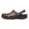 Crocs Classic clog leatherette fashion and versatile hole shoes unisex brown