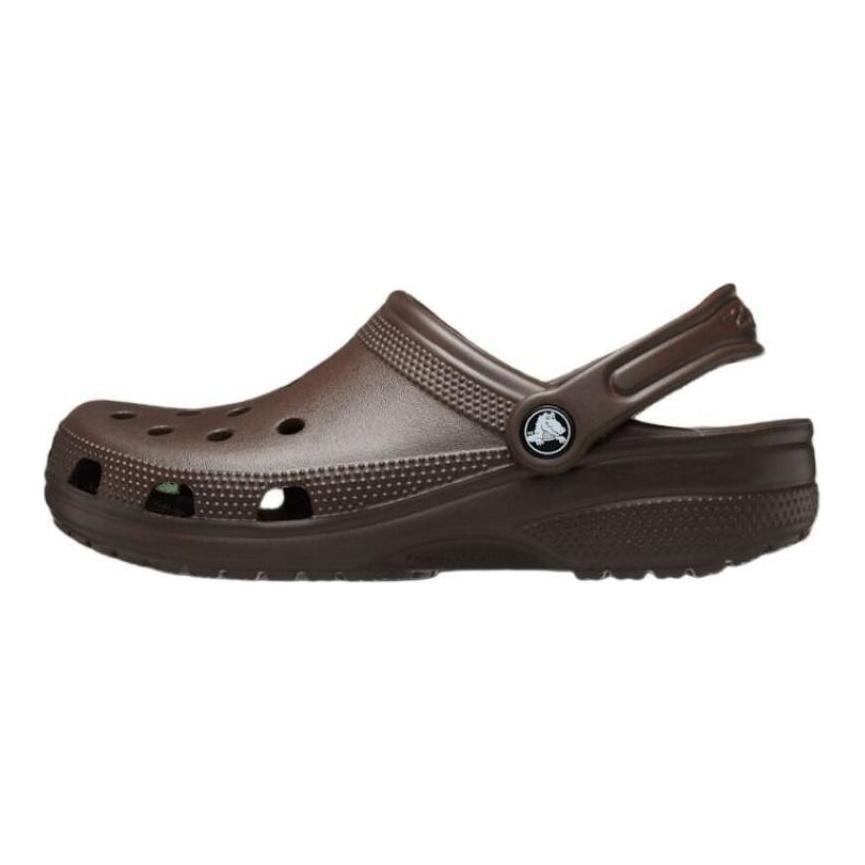 Crocs Classic clog leatherette fashion and versatile hole shoes unisex brown