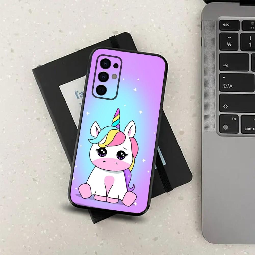 Unicorn cartoon Cute Phone Case For Samsung S24,S21,S22,S23,S30,Ultra,S20,Plus,Fe,Lite,Note,10,9,5G Black Soft Cover