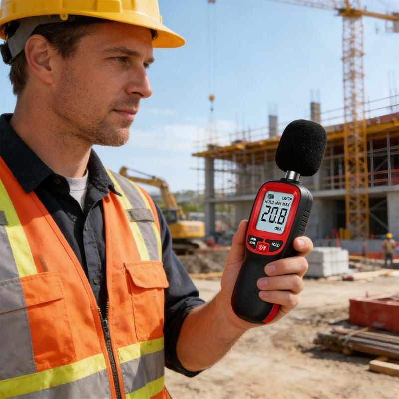 Handheld Noise Testing Device With High execution Component Suitable For Indoor And Outdoor Use Measuring 30 130dBA