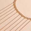 Elegante mehrschichtige Quasten Halskette Körperkette Halsband für Damen Mehrschichtige Halskette für Party/Club