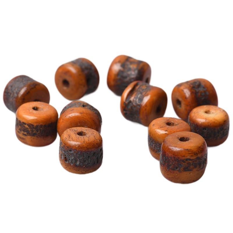 Tibetan Style 108 Prayer Beads: Genuine Cow Bone, Cultural Play Accessories, DIY Loose Beads.