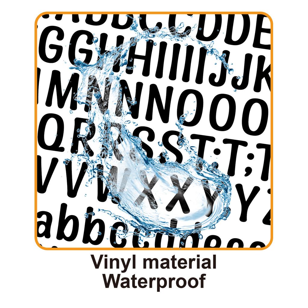 0.5-inch English Letter Sticker Ins Wind Small Size Waterproof Card Decorative Digital Letter Hand Account Sticker