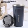 380/500ml Leakproof Large Capacity Coffee Cup with Lid Stainless Steel Double Wall Vacuum Thermal Mug