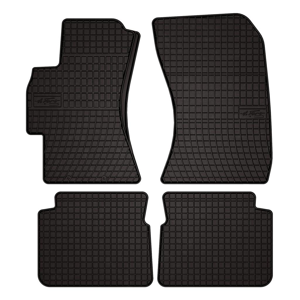 Dywaniki samochodowe gumowe do: Subaru Legacy V sedan, kombi (2009-2014) - czarne, dopasowane