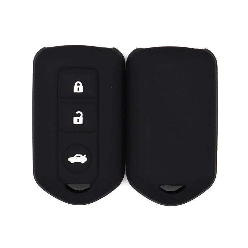 Drop-proof key cover suitable for Toyota Camry, Highlander, Prado, Yizhixuan, new Vios, 3-buckle silicone key bag