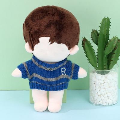 Puppenpullover für 20 cm Plüschpuppen Puppenbekleidungszubehör Strickbekleidung Kinderspielzeug Geschenke Puppenzubehör