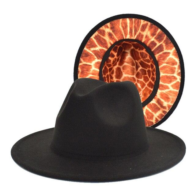 Men Female Letter Fedora Pattern Hats Casual Vintage Autumn Winter Leopard Caps Jazz Outdoor Designed Luxury Hat Sombreros Gifts