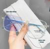 Women's Ultra-light Photochromic Blue Light Glasses - Large Frame, Stylish, Slimming Myopia or Plano Option
