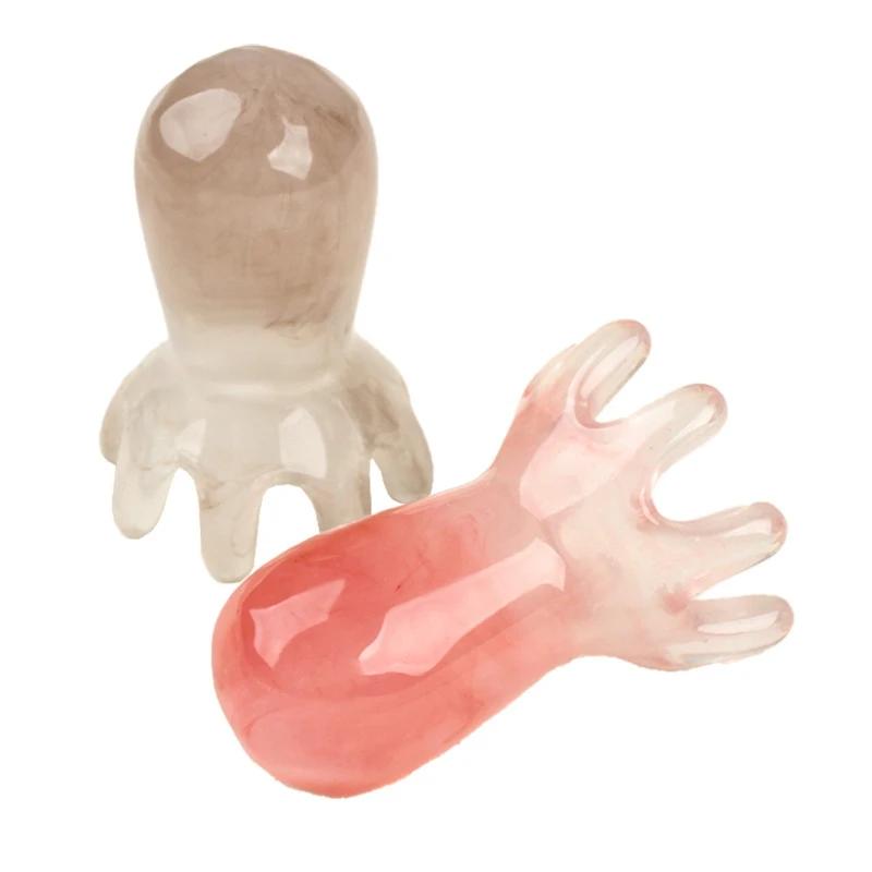 

2Pcs Extended Ergonomic Octopus Head Resin Gua Sha Massager Portable Face Body Scalp Pressure Point Tool Spa Quality Home Travel
