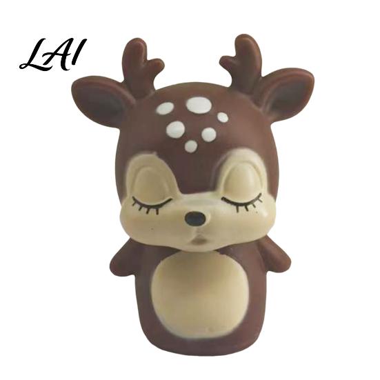 Cute Holiday Decorations for Micro Landscape Christmas Vinyl Figurines Santa Claus Snowman Reindeer Mini Statue Small Cake Toppers Desktop