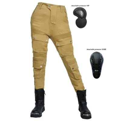 LOONG + BIKER + pantaloni de călărie pentru motocicletă + pantaloni cargo pentru motocicletă retro, cavaler, pentru timpul liber + pantaloni anti-cădere