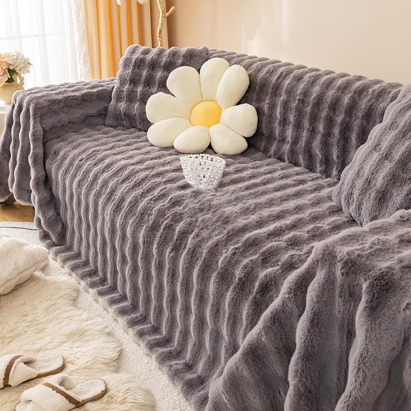 

Полотенце для дивана Зимний утолщенный флисовый чехол для дивана Чехол для дивана Подушка для дивана Все включено Универсальный чехол для дивана Ткань 180*130cm