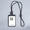 Hard Plastic ID Accessories with Lanyard Badge Holder Transparent Identification Card Holder Portable Cardholder