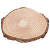 Natural Wood   Unfinished Wood Circles Ornaments Irregular Wood   with Bark