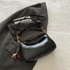 Solid color popular summer new fashion casual single shoulder trend commuting portable underarm small square bag