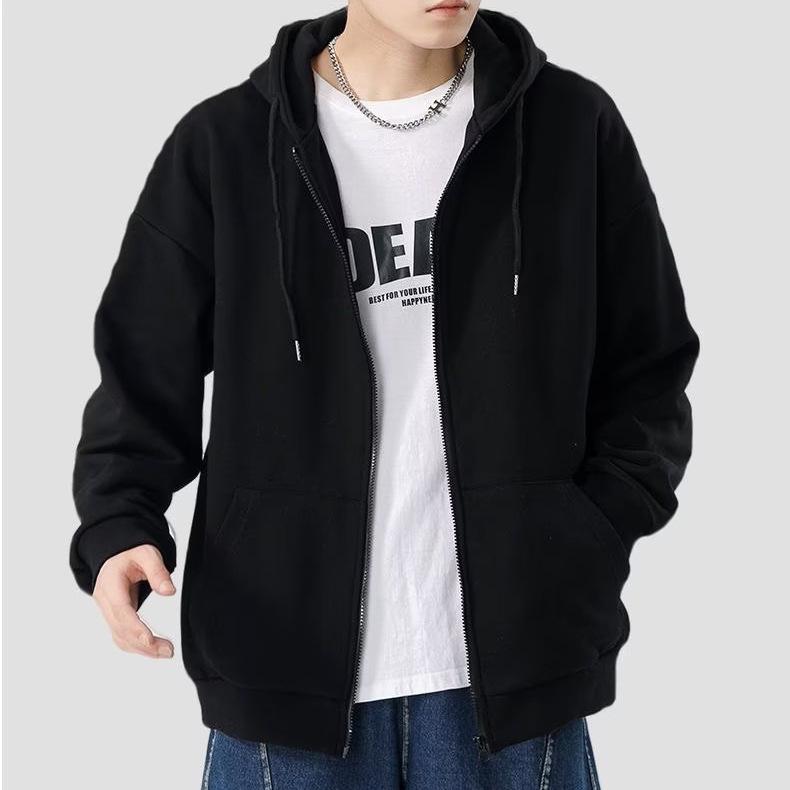 

Спортивный костюм-кардиган с капюшоном унисекс: Повседневный свободный комплект из двух предметов для бега на весну/осень 2024 года. 3XL