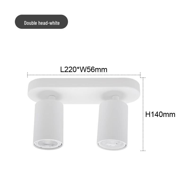 Round GU10 Surface Mounted Spotlight, Anti-Glare Minimalist Ceiling Downlight for Living Rooms, Aisles, and Cloakrooms