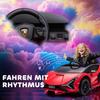 Auto Elettrica per Bambini 12V Auto per Bambini con Telecomando 2.4G, 2 Motori, Veicolo per Bambini con Clacson, LED, Musica, Veicolo Elettrico per Bambini 3-5 Anni, Rosso