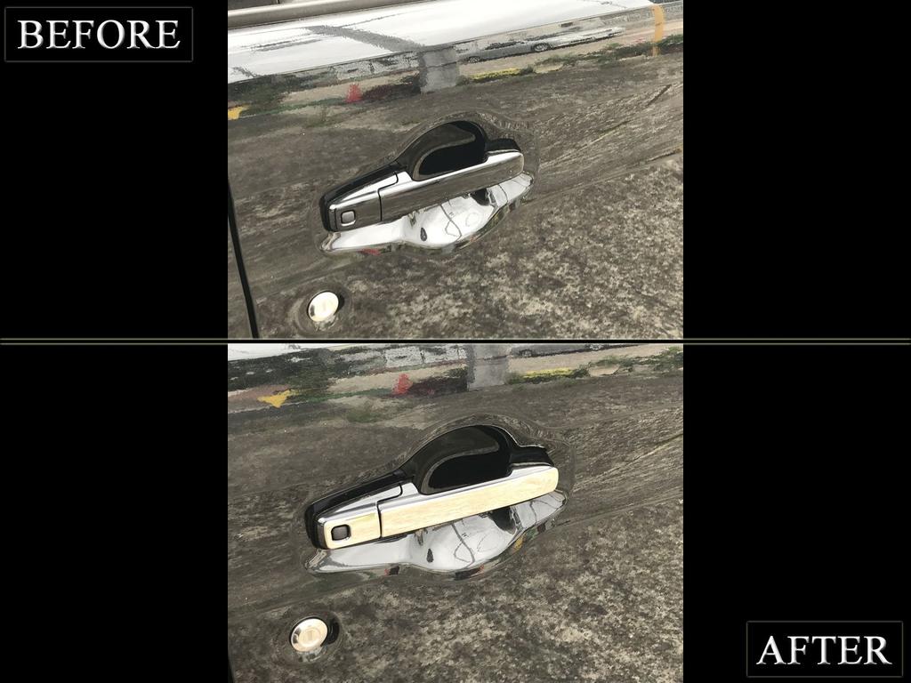 BRIGHTZ Finish Stainless Steel Door Handle Half Cover for Spacia MK53S Compatible with and 53 Spacias Ultra-Mirror Covers, Type, [SPA-NOBU-HS-A2B2]