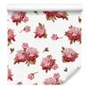Colorful Peonies and Watercolor Wallpaper for Living Room and Bedroom 50x1000