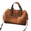 Vintage Art Handmade Women's Bag New Product Head Layer Leather Women's Handheld Crossbody Bag Soft Leather