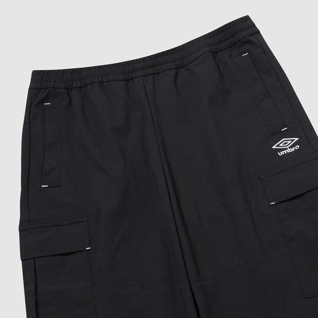 UMBRO Cotton-Touch Nylon Cargo Straight Pants Black Ur123Cpt25