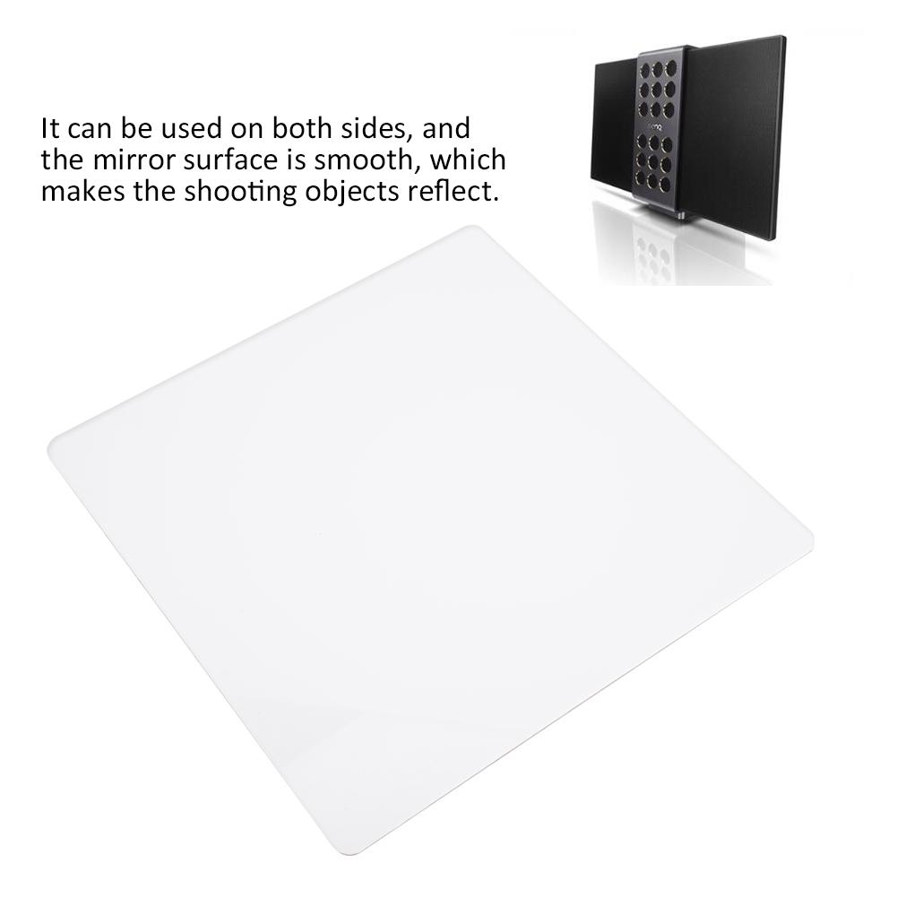 PULUZ 30cm Acrylic Reflection Photography Board White Background Plate Photograph Item