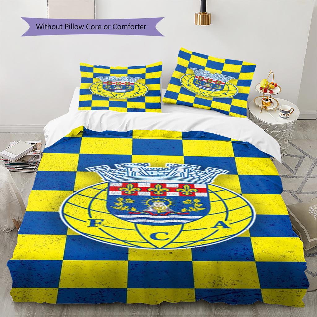 FC Arouca Pattern Bedding Set Quilt Cover Pillowcase Home Decor Gift (1 * duvet cover + 2 * pillowcase, without core)