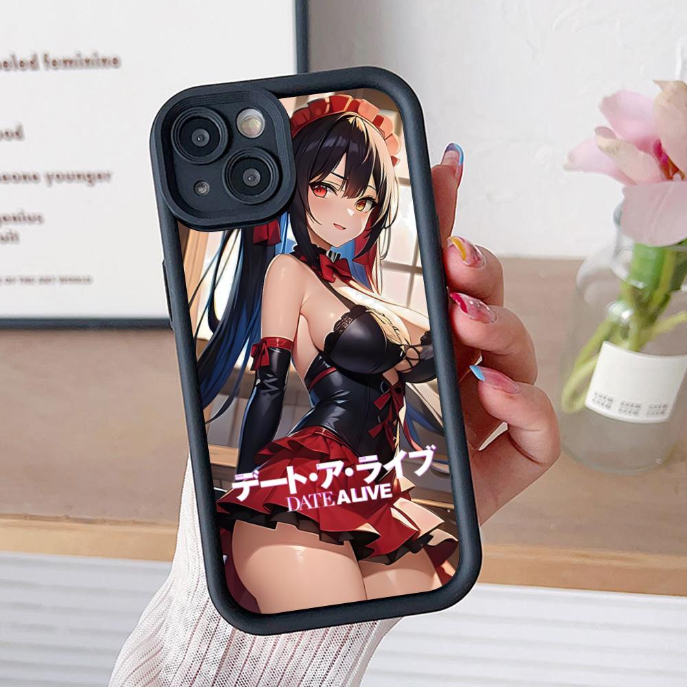 Date a Live Kurumi Tokisaki Thicken TPU Mobile Phone Case for iPhone 17 16 15 14 13 12 11 Air Pro Max Plus Colorful Cover