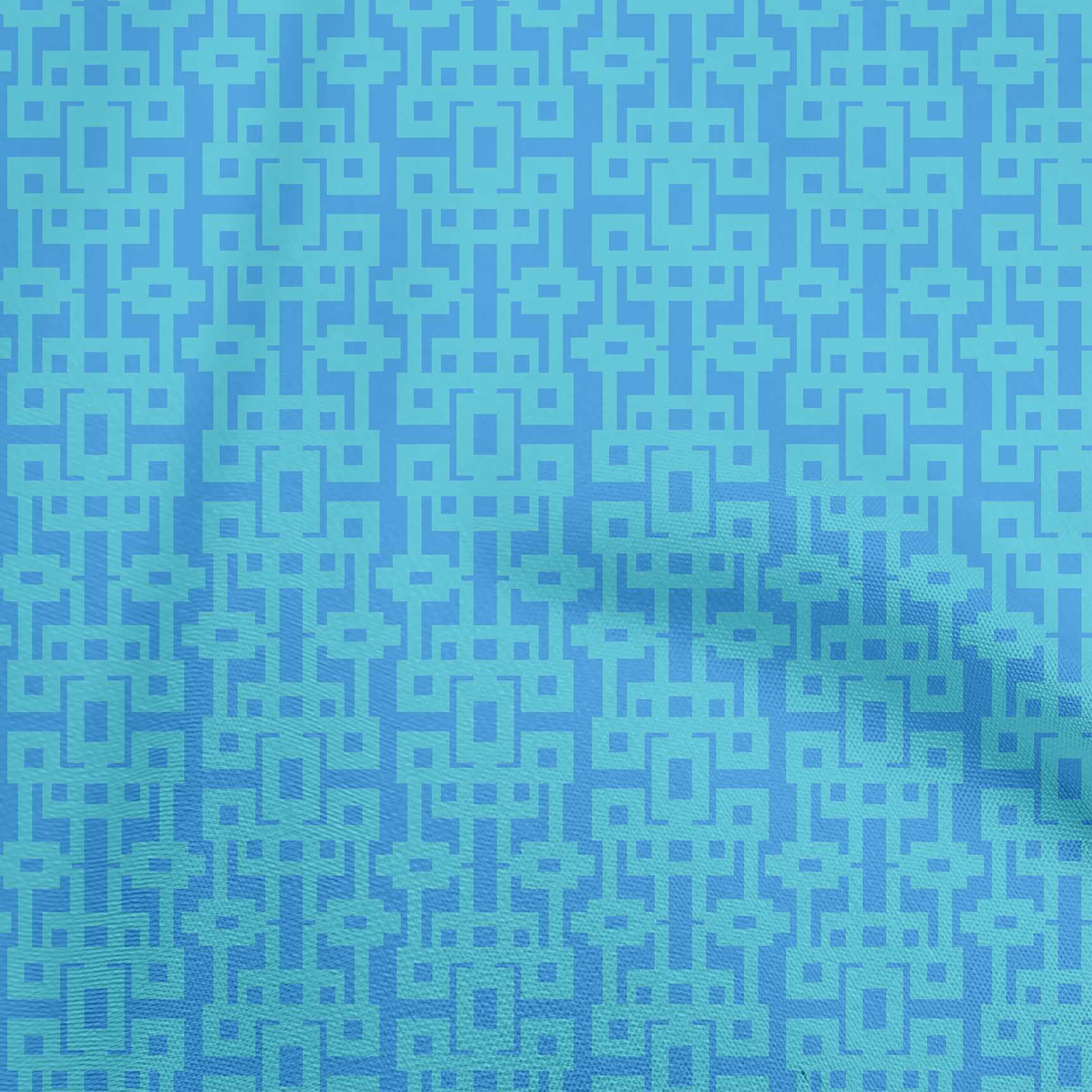 

OneOone Cotton Flex Red Fabric Геометричний швейний матеріал Тканина з принтом у дворі 40 дюймів 42 Inch Wide - Viscose Chiffon бірюзовий колір синій