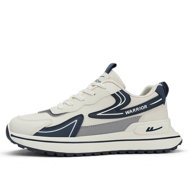 Warrior Thick Sole Rebound Shock Absorption Non-Slip Wear-Resistant Increased Low-Top Dad Shoes Men sneakers Light-Blue WXP(WZ)-089602
