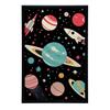 Plakat Kosmiczna Podróż Plakat Kosmiczna Podróż, 40X50 Cm, Rama Aluminiowa Czarna, Papier Matowy 230 Gsm