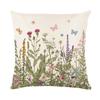 18 Inch Linen Pillowcase Spring Flower Printed Design Without Core