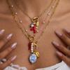 Youthway Natural Pearl Charm Pendant Necklace For Diy Matching Ocean Style Stainless Steel Golden Collar Summer Handmade Jewelry