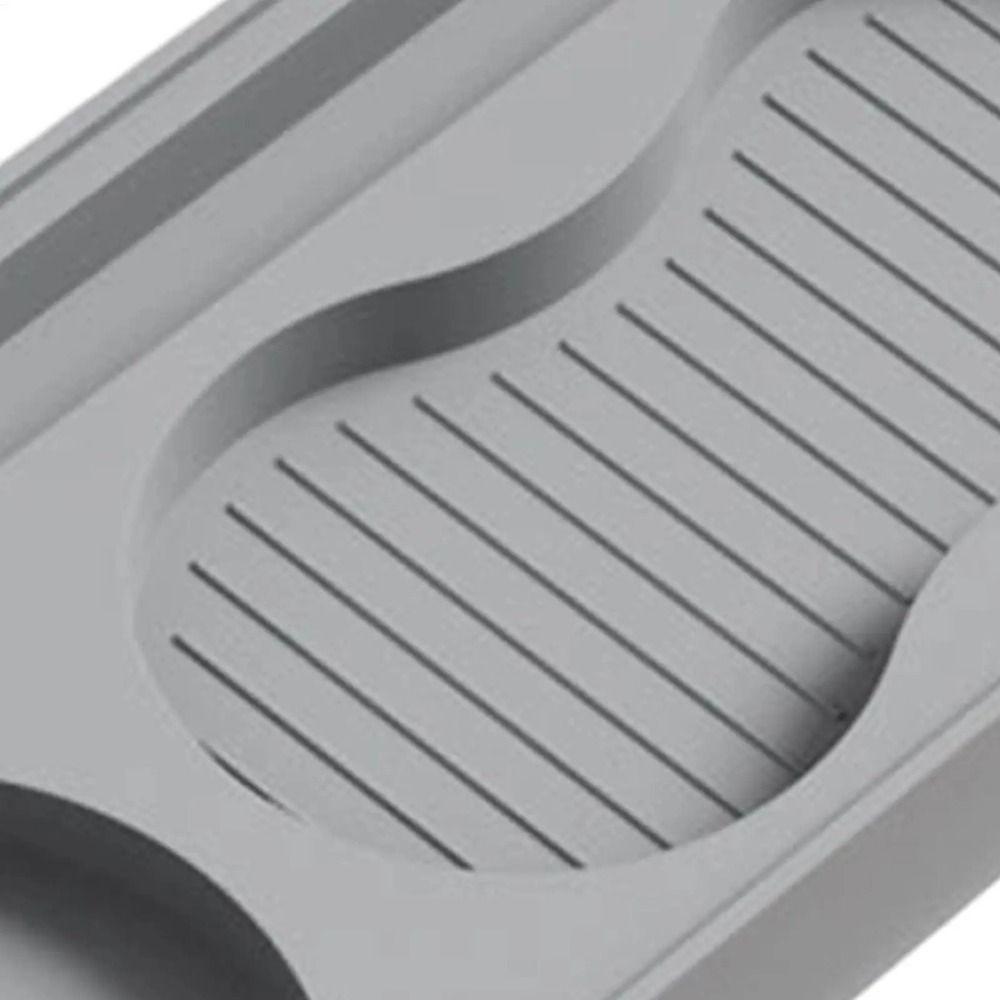 Non Slip Surface Silicone Coffee Tamper Pad Space Saving Powder Hammer Holder  Cafe Use