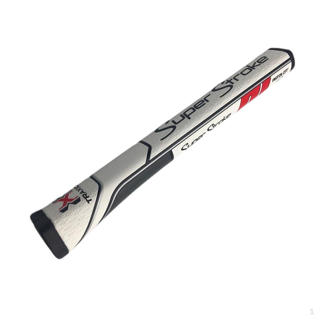 Impugnatura per Putter da Golf Overgrip Antiscivolo Texture Superficiale Avanzata Parti del Bastone Bianco Rosso 27x2.8cm