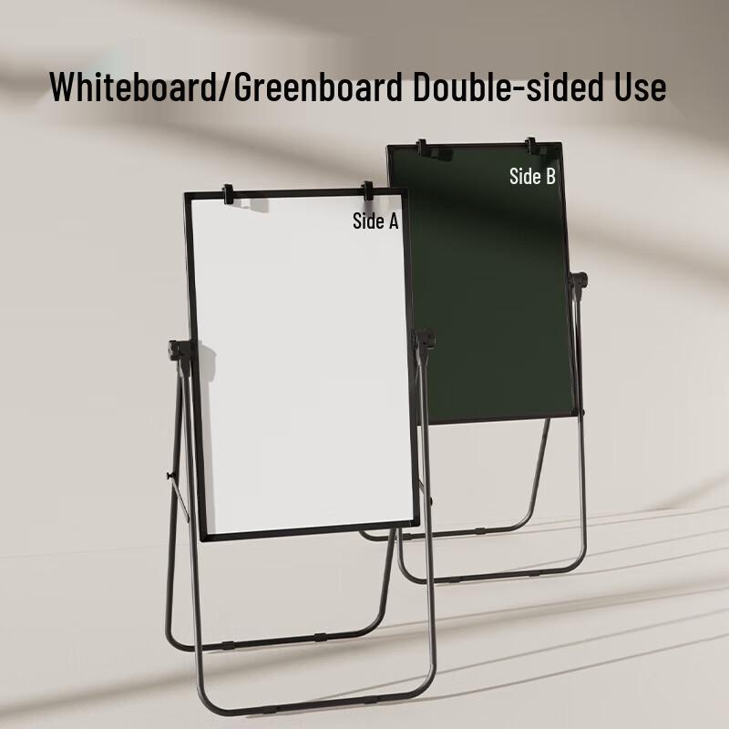 Deli 60x90cm Double-Sided White & Green Mobile Whiteboard