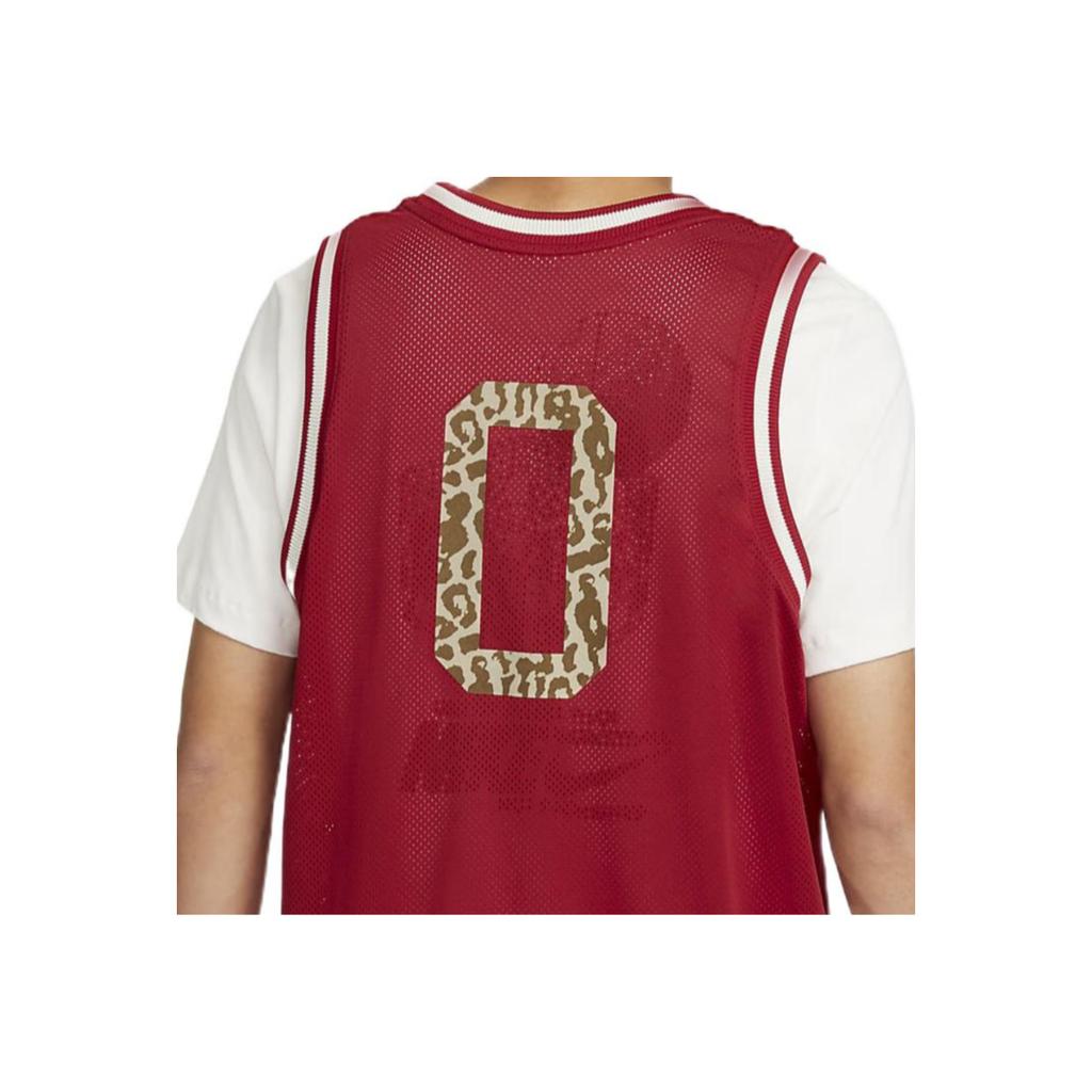 Nike Solid Color Logo Crew Neck Basketball Tank Top Men Tops Red DQ6171-687