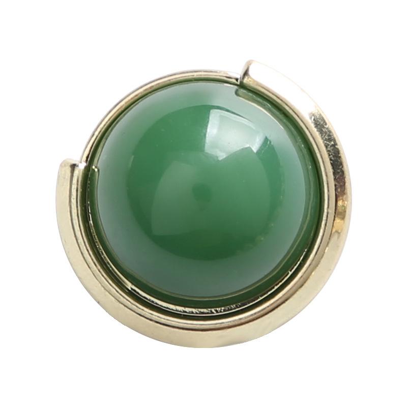 10Pcs Imitation Jade Glass Buttons Chinese Clothes Green Buttons Chinese Style Hanfu Cheongsam Top Shirt Cardigan Buttons