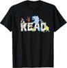 Dr. Seuss Characters Read Design for Youth and Adult T-Shirt