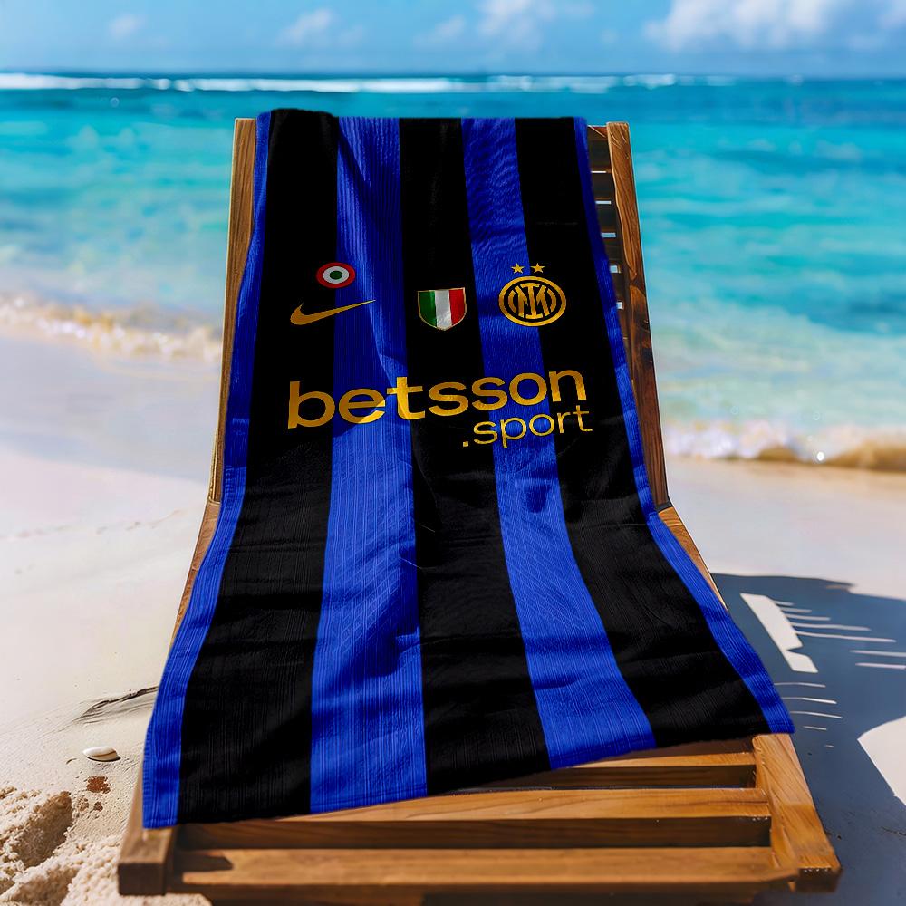Inter Milan Beach Towel Soft Durable Quickdry Comfortable Lightweight